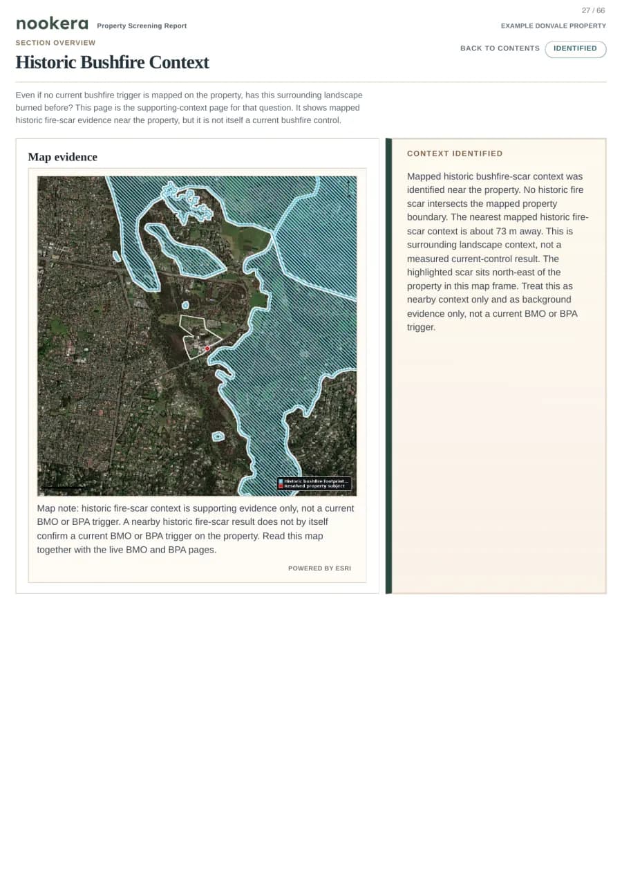 Actual sample report page 27: Report page