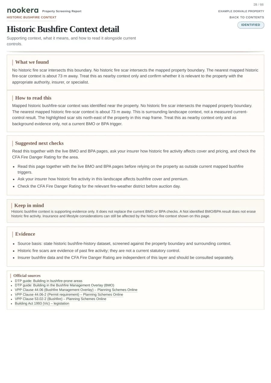 Actual sample report page 28: Report page